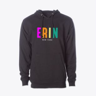 Erin New York Color Pop Cotton Hoodie Sweatshirt