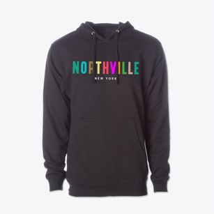 Northville New York Color Pop Cotton Hoodie Sweatshirt