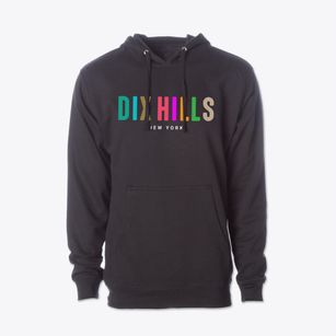Dix Hills New York Color Pop Cotton Hoodie Sweatshirt