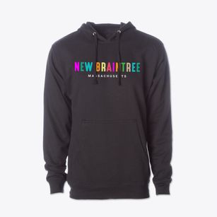 New Braintree Massachusetts Color Pop Cotton Hoodie Sweatshirt