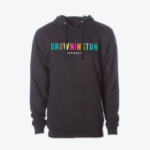 Brownington Vermont Color Pop Cotton Hoodie Sweatshirt