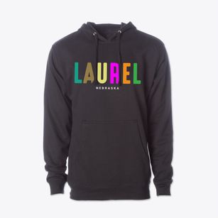 Laurel Nebraska Color Pop Cotton Hoodie Sweatshirt