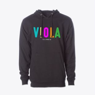 Viola Illinois Color Pop Cotton Hoodie Sweatshirt