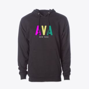 Ava New York Color Pop Cotton Hoodie Sweatshirt