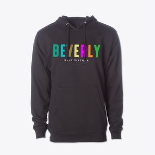 Beverly West Virginia Color Pop Cotton Hoodie Sweatshirt