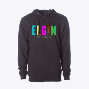 Elgin North Dakota Color Pop Cotton Hoodie Sweatshirt