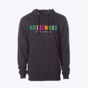 Riegelwood North Carolina Color Pop Cotton Hoodie Sweatshirt