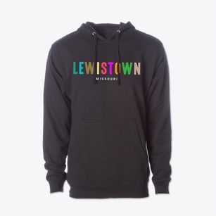 Lewistown Missouri Color Pop Cotton Hoodie Sweatshirt