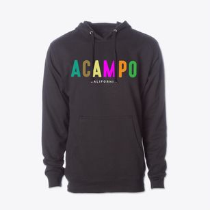 Acampo California Color Pop Cotton Hoodie Sweatshirt