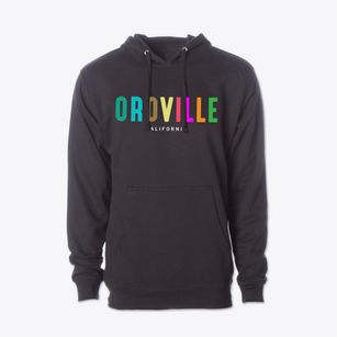 Oroville California Color Pop Cotton Hoodie Sweatshirt