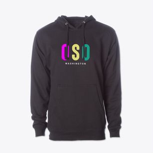 Oso Washington Color Pop Cotton Hoodie Sweatshirt