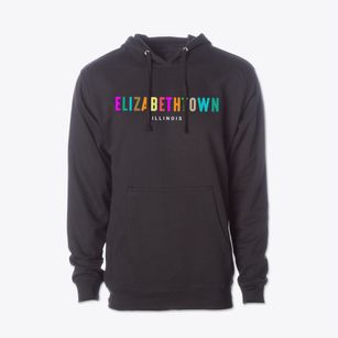 Elizabethtown Illinois Color Pop Cotton Hoodie Sweatshirt