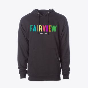 Fairview Kansas Color Pop Cotton Hoodie Sweatshirt