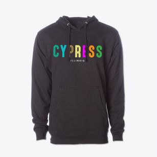 Cypress Illinois Color Pop Cotton Hoodie Sweatshirt