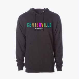 Centerville Missouri Color Pop Cotton Hoodie Sweatshirt