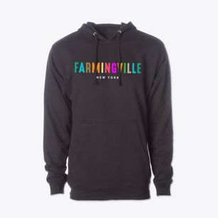 Farmingville New York Color Pop Cotton Hoodie Sweatshirt
