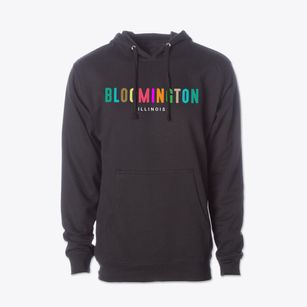 Bloomington Illinois Color Pop Cotton Hoodie Sweatshirt