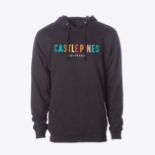 Castle Pines Colorado Color Pop Cotton Hoodie Sweatshirt