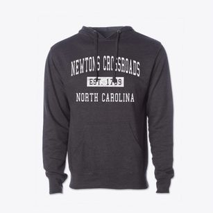 Newtons Crossroads North Carolina Classic Established Cotton Hoodie Sweatshirt
