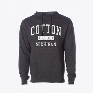Cotton Michigan Classic Established Cotton Hoodie Sweatshirt