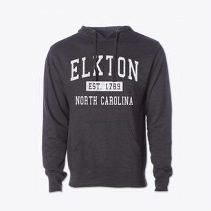 Elkton North Carolina Classic Established Cotton Hoodie Sweatshirt