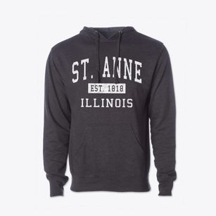 St. Anne Illinois Classic Established Cotton Hoodie Sweatshirt
