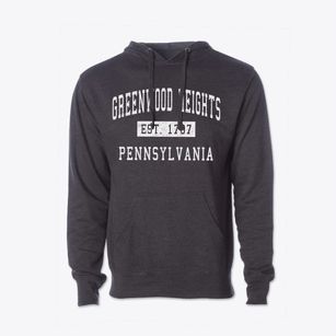 Greenwood Heights Pennsylvania Classic Established Cotton Hoodie Sweatshirt