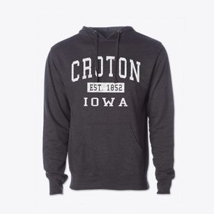 Croton Iowa Classic Established Cotton Hoodie Sweatshirt