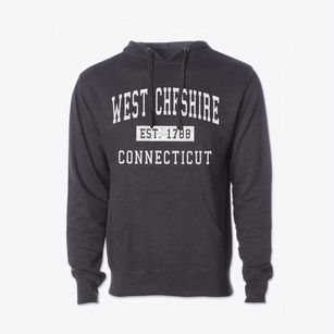 West Cheshire Connecticut Classic Established Cotton Hoodie Sweatshirt