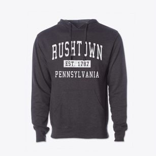 Rushtown Pennsylvania Classic Established Cotton Hoodie Sweatshirt