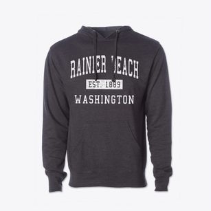 Rainier Beach Washington Classic Established Cotton Hoodie Sweatshirt