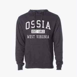 Ossia West Virginia Classic Established Cotton Hoodie Sweatshirt
