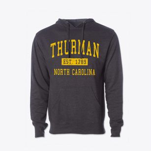 Thurman North Carolina Classic Established Cotton Hoodie Sweatshirt