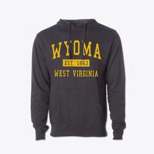Wyoma West Virginia Classic Established Cotton Hoodie Sweatshirt