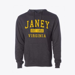 Janey Virginia Classic Established Cotton Hoodie Sweatshirt