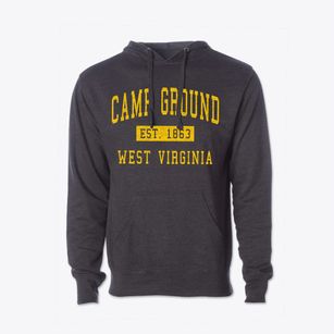 Camp Ground West Virginia Classic Established Cotton Hoodie Sweatshirt