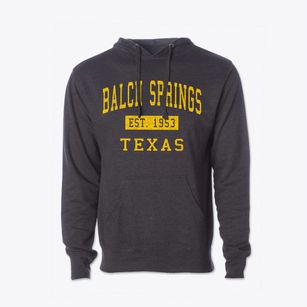 Balch Springs Texas Classic Established Cotton Hoodie Sweatshirt