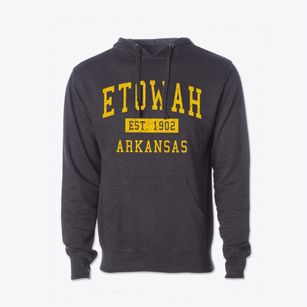 Etowah Arkansas Classic Established Cotton Hoodie Sweatshirt