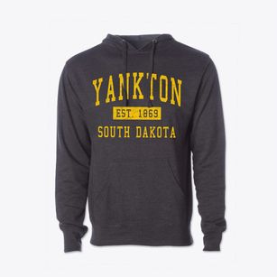 Yankton South Dakota Classic Established Cotton Hoodie Sweatshirt