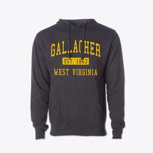 Gallagher West Virginia Classic Established Cotton Hoodie Sweatshirt