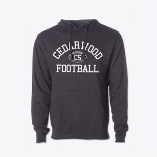Cedarwood School Classic Football Cotton Hoodie Sweatshirt