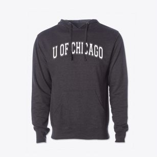 Univ Of Chicago Lab School Varsity Arch Cotton Hoodie Sweatshirt