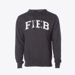 Forked Island - E. Broussard Elementary School Varsity Arch Cotton Hoodie Sweatshirt