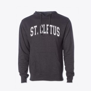 Saint Cletus Elementary School Varsity Arch Cotton Hoodie Sweatshirt