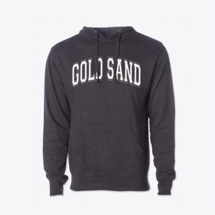 Gold Sand Varsity Arch Cotton Hoodie Sweatshirt