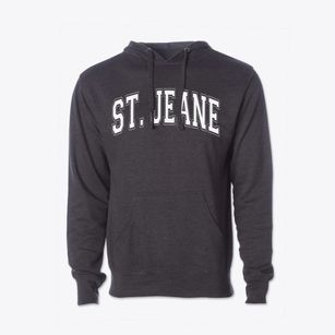 St Jean Baptiste Parish Varsity Arch Cotton Hoodie Sweatshirt