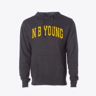 N B Young Middle Magnet School Varsity Arch Cotton Hoodie Sweatshirt