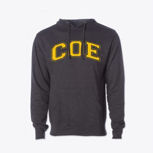 Coe Elementary School Varsity Arch Cotton Hoodie Sweatshirt