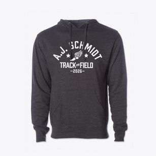 A.j. Schmidt Elementary School Track and Field Cotton Hoodie Sweatshirt