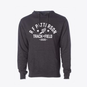 R F Patterson Elementary School Track and Field Cotton Hoodie Sweatshirt